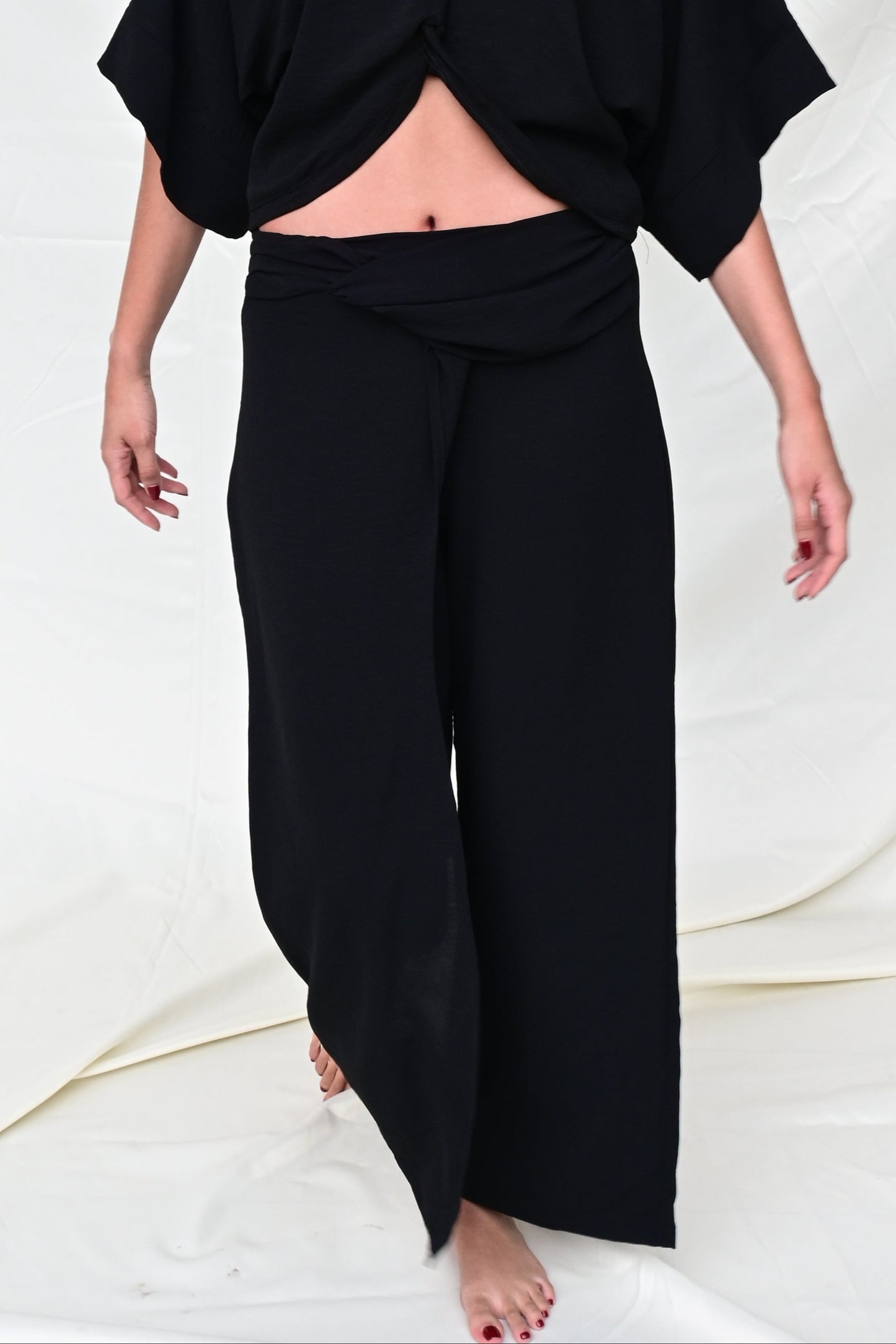 Indigo Strip Pants