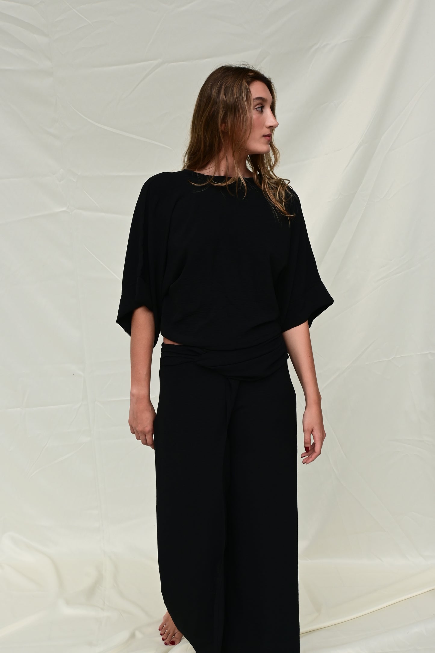 Indigo Strip Pants
