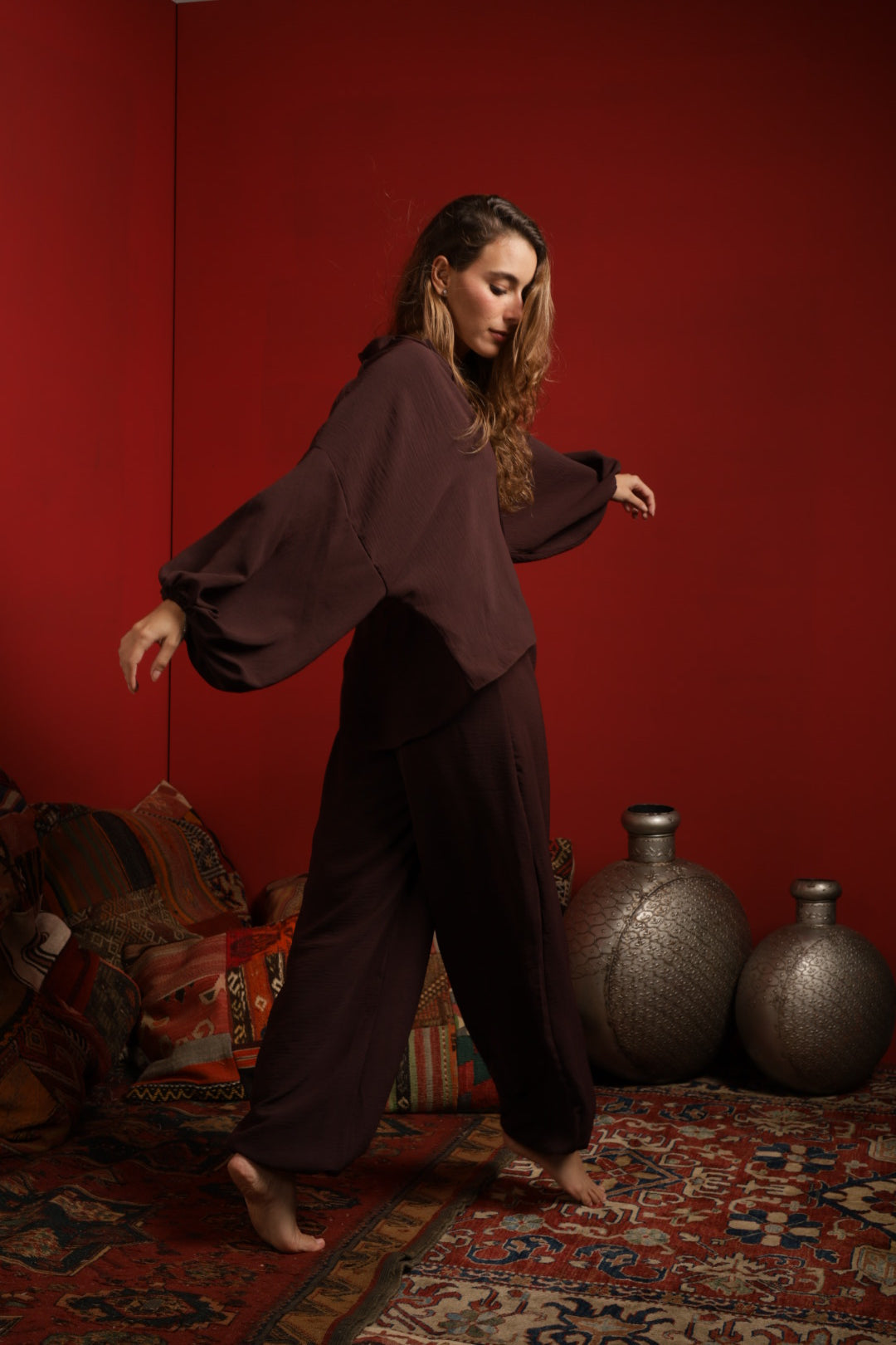 Solstice mocca ballon pants