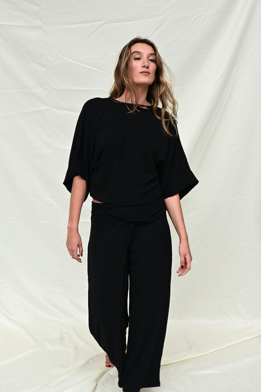 Indigo Strip Pants