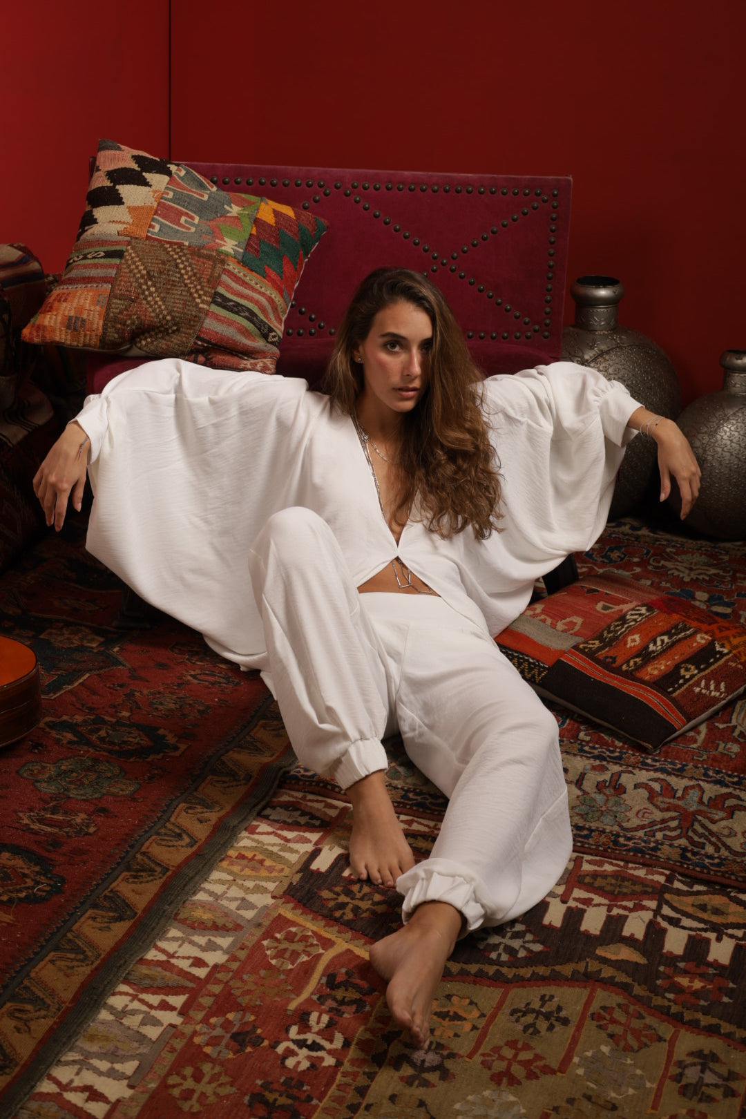 Flow White Kimono