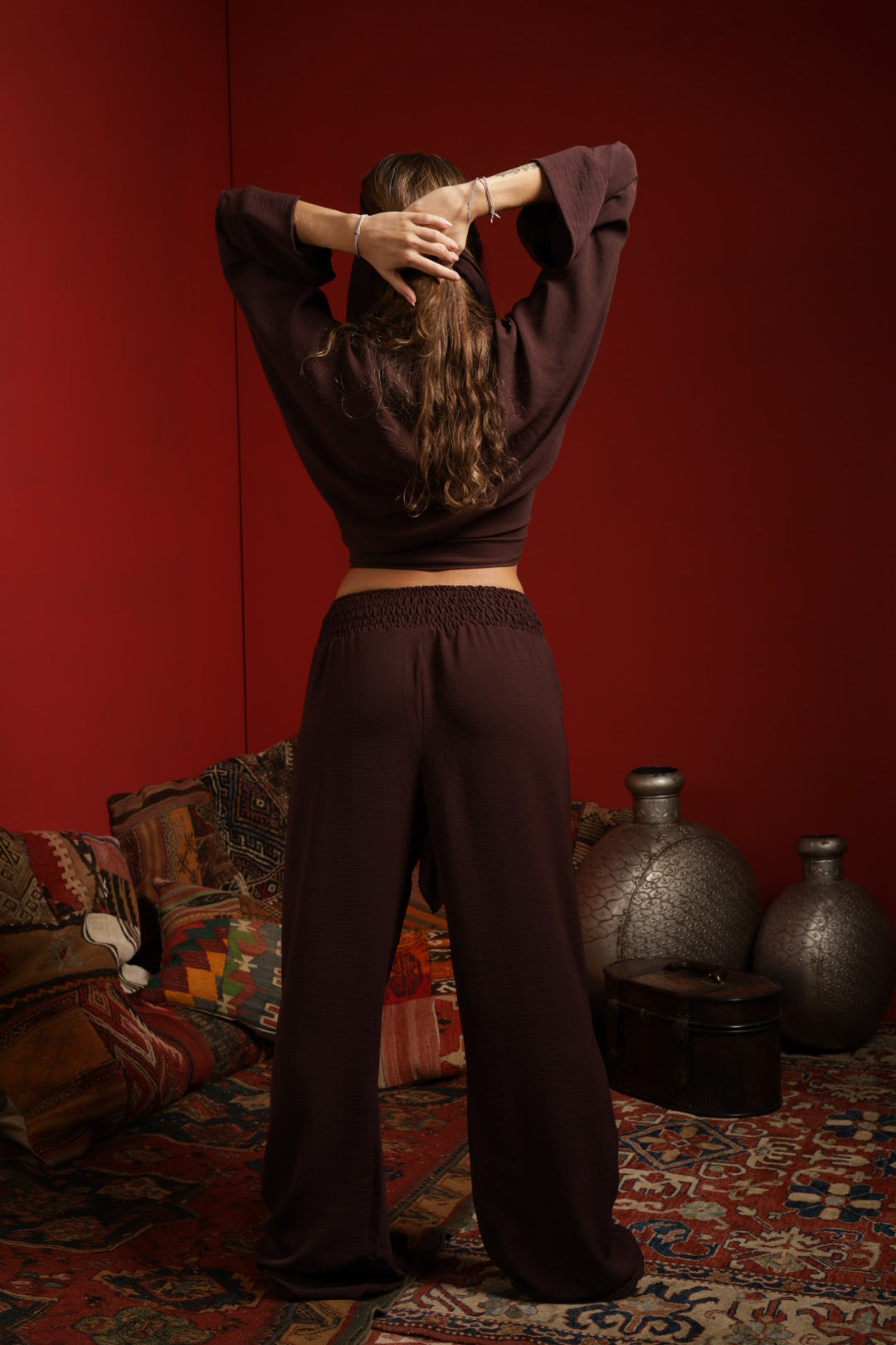 Solara mocca 70s pants