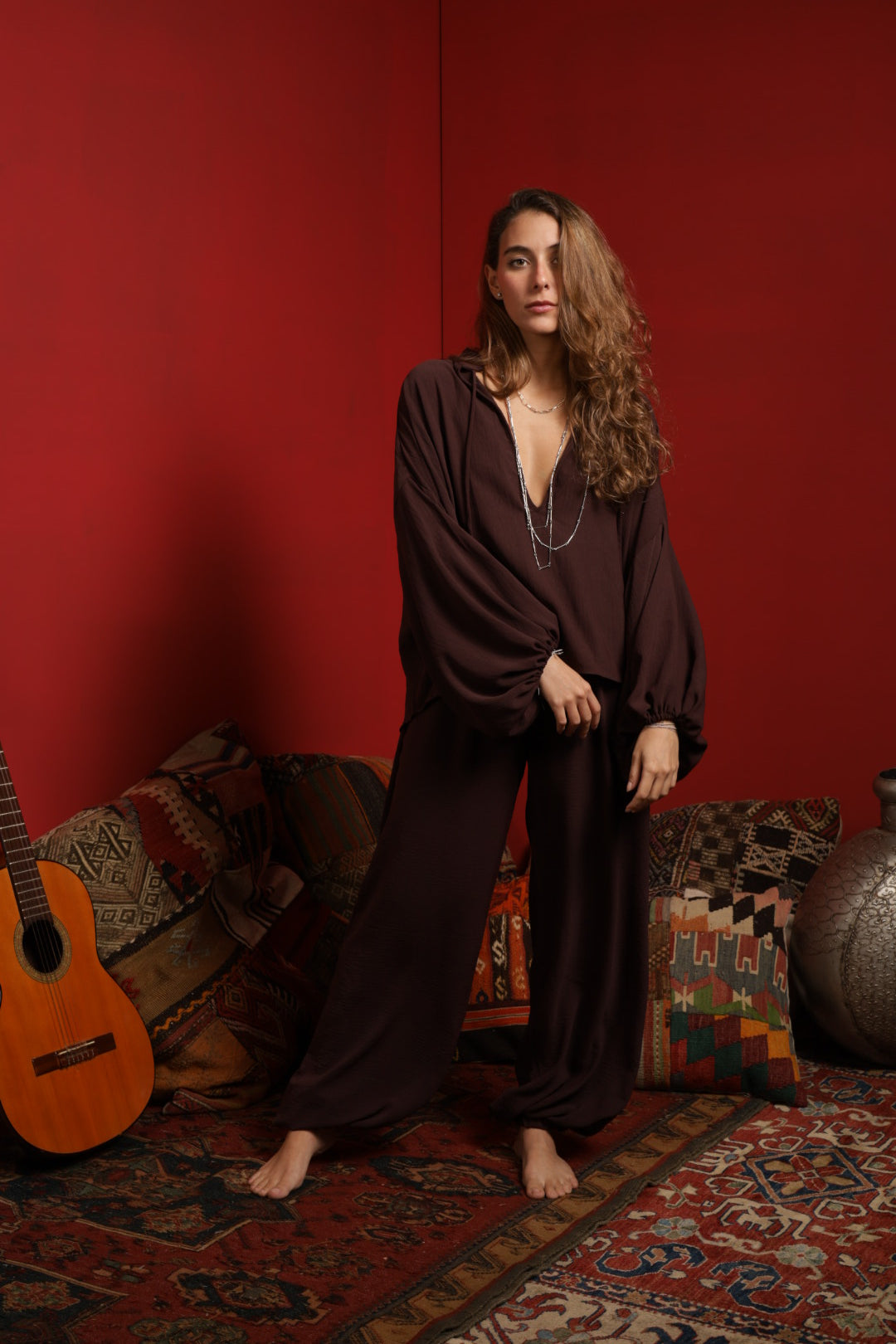 Aura mocca ballon top