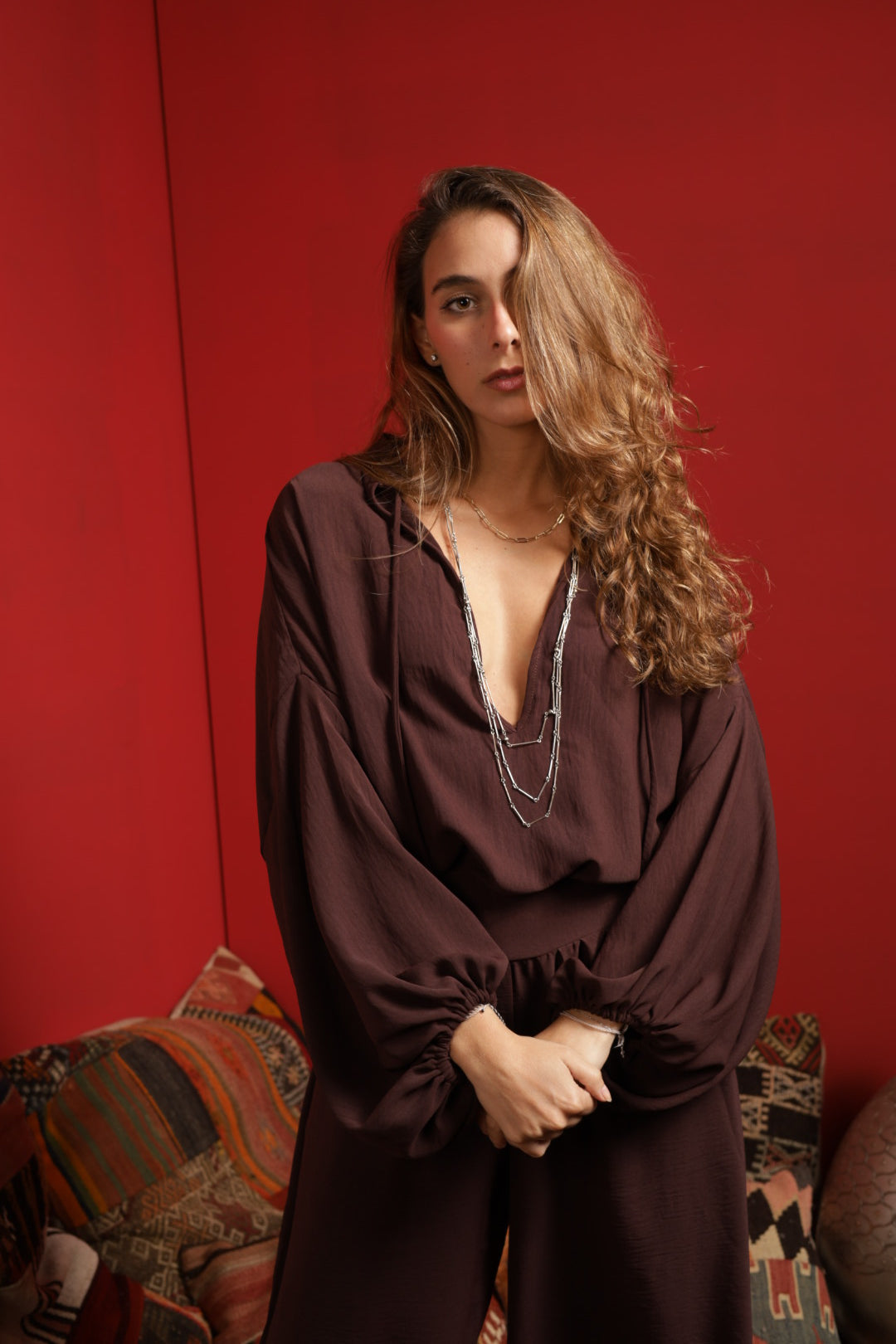 Aura mocca ballon top